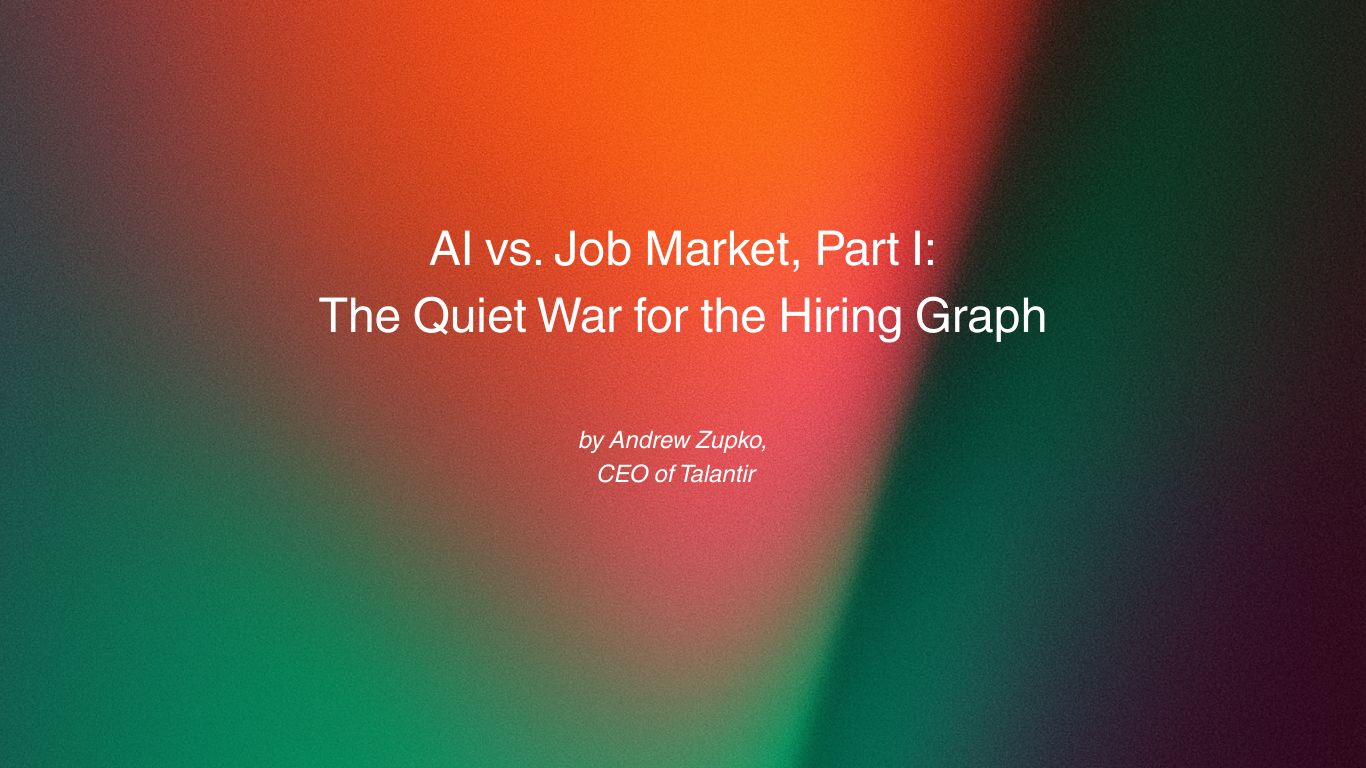 AI vs. Job Market, Part I: The Quiet War for the Hiring Graph